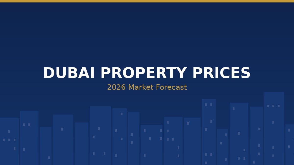 Dubai property prices 2026